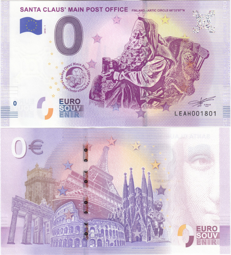 0 Euro Finland - Santa Claus I \"error note\"